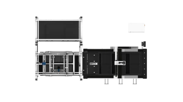 XTlaser automated loading and unloading system for laser cutter