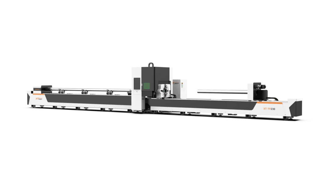 XTlaser three chucks fiber laser pipes cutting machine-1