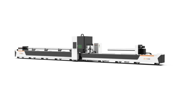 XTlaser three chucks fiber laser pipes cutting machine-1