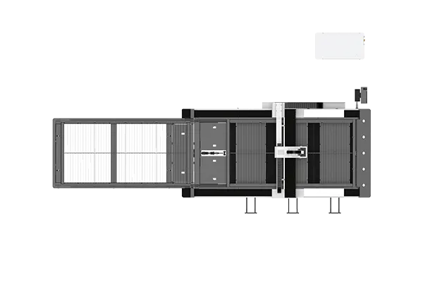 dual exchange table for XTlaser automation laser cutter