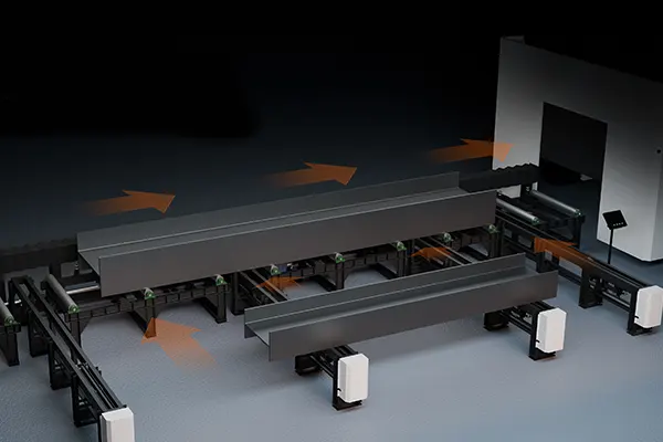 profile laser cutting machine-Automatic loading and unloading assistance