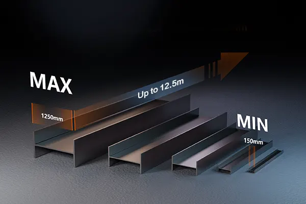 H profile steel laser cutting machine-Unlimited H-beam size