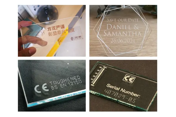 laser engraving marking machine-marking samples